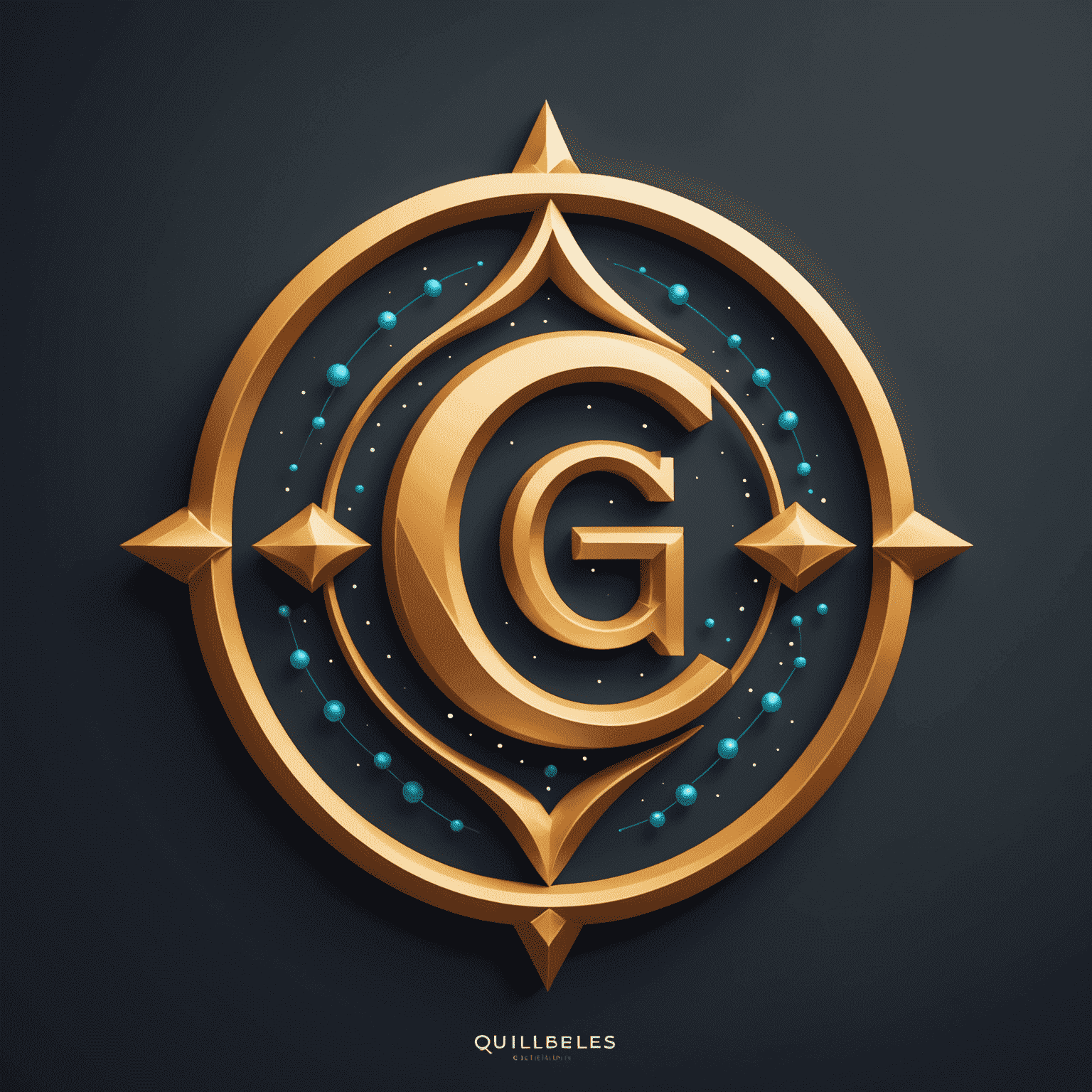 Qulibelics logo featuring a stylized 'Q' with quantum-inspired design elements