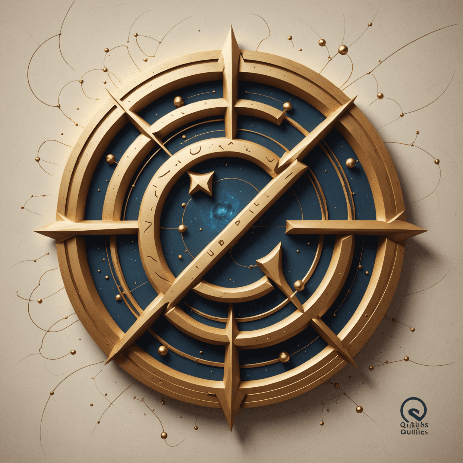 Qulibelics logo featuring a stylized 'Q' with quantum-inspired design elements