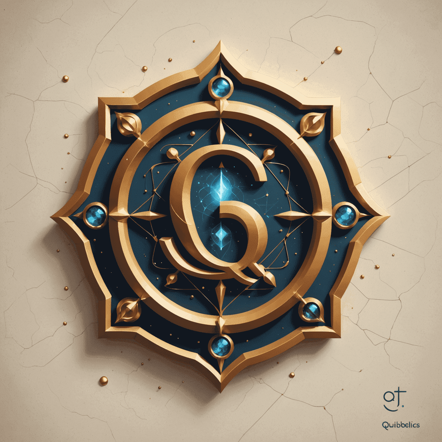Qulibelics logo featuring a stylized 'Q' with quantum-inspired design elements