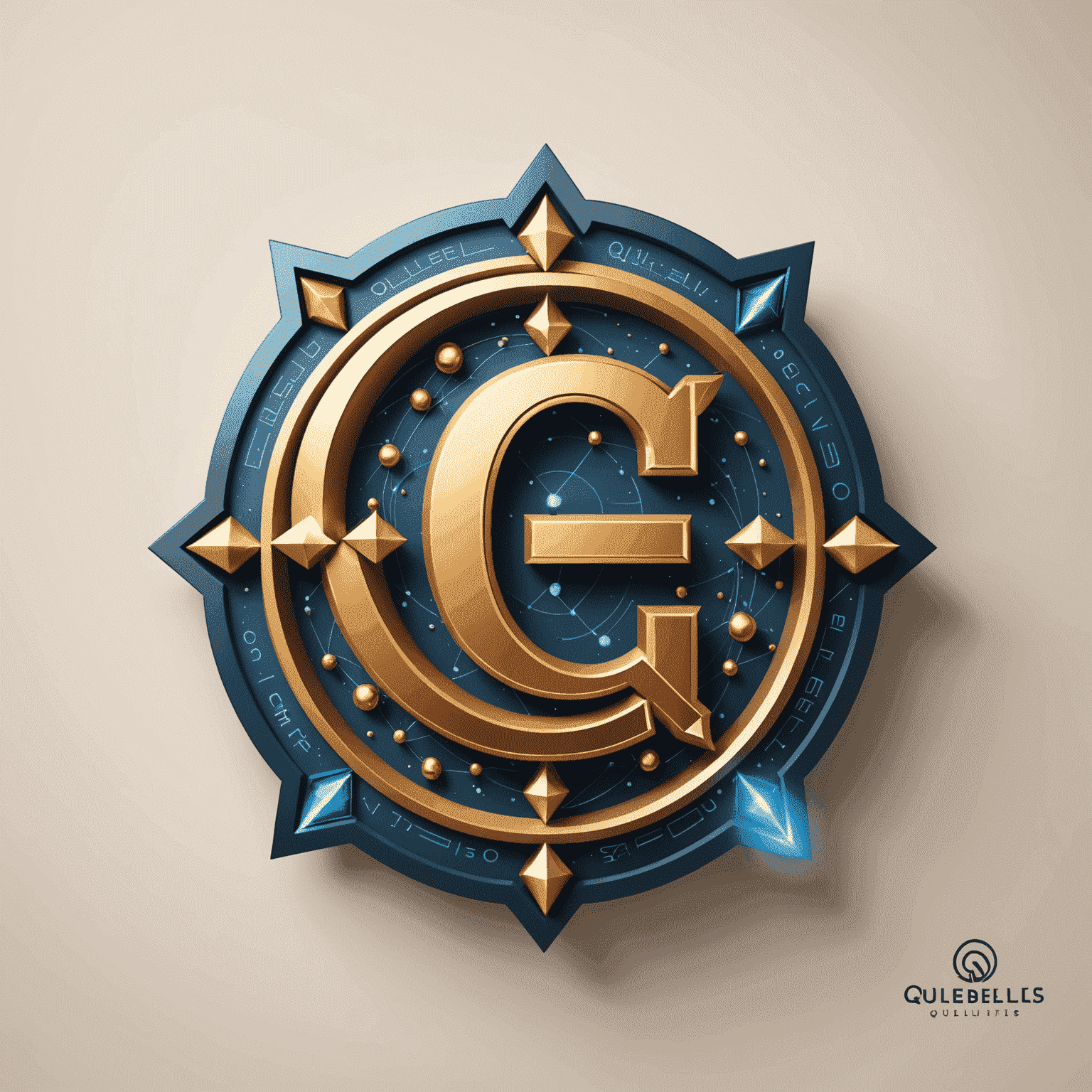 Qulibelics logo featuring a stylized 'Q' with quantum-inspired design elements