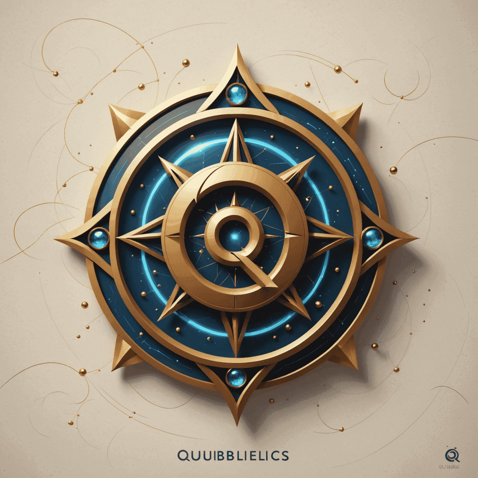 Qulibelics logo featuring a stylized 'Q' with quantum-inspired design elements
