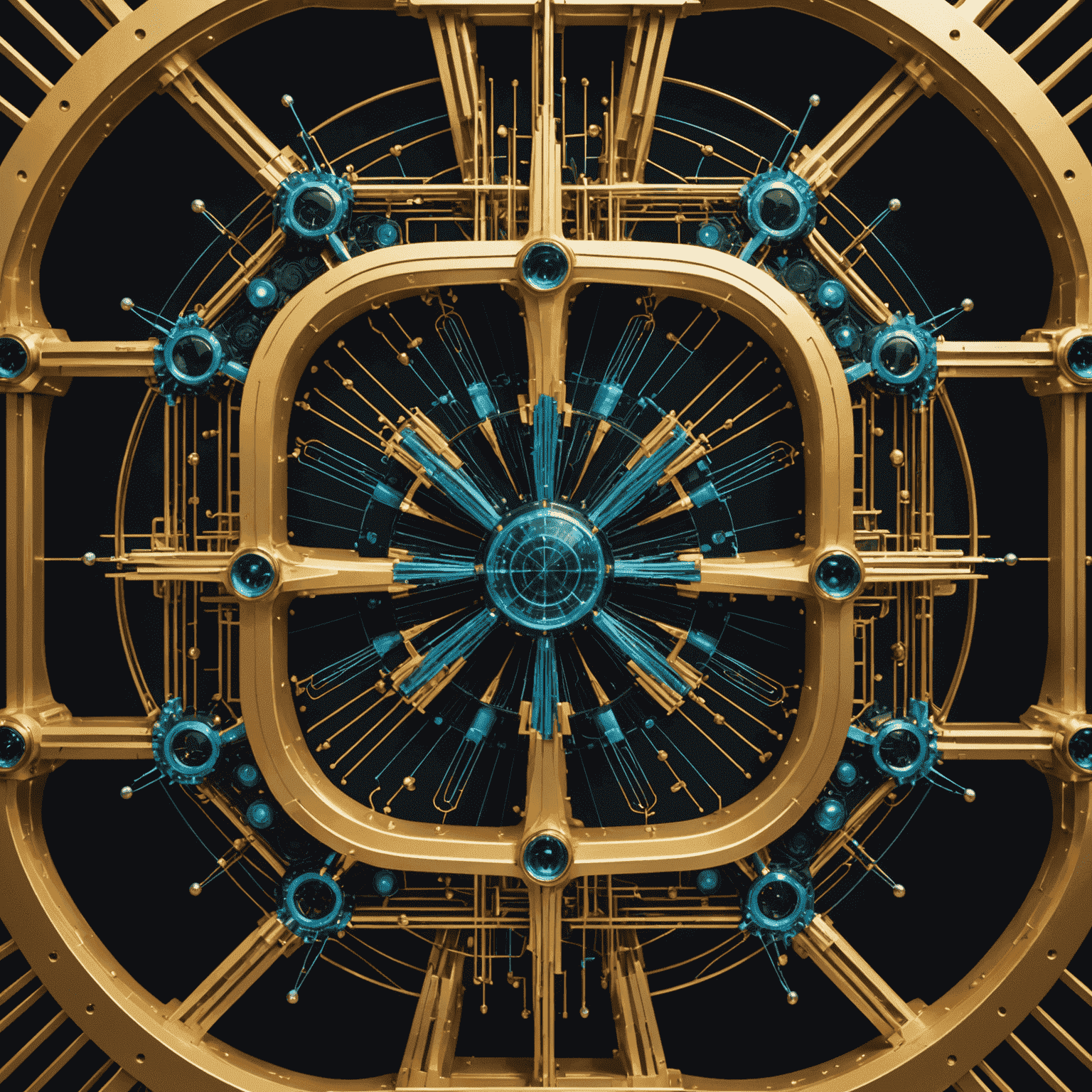 Visualization of a stable qubit in a quantum computer, showing intricate patterns of light representing quantum coherence
